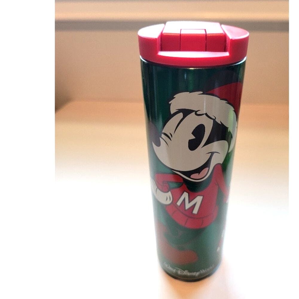 Starbucks Christmas Mickey Mouse Tumbler Disney Parks 2022 Ltd Edition Green - Picture 8 of 10